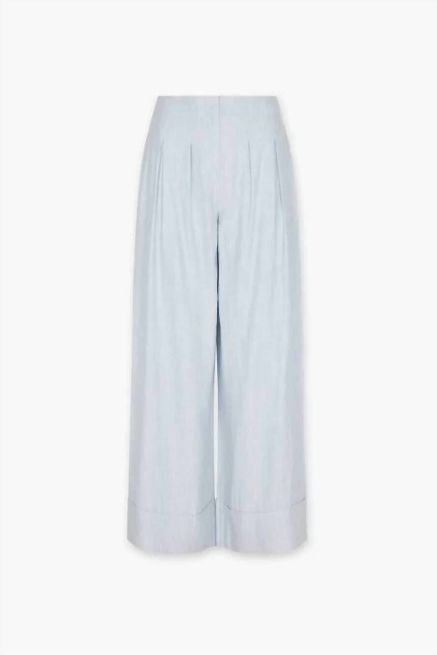 NEW HEVRON women's rory pants in blue chambray